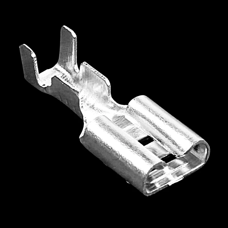 Горячий-100x6,3 мм неизолированный Женский Лопата нажимной обжимной терминал неизолированный 2,5 мм м²