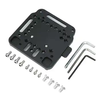 

Aluminum Alloy CNC Firm Black V Lock Plate Limit Structure Battery Quick Release Base for V Type Battery
