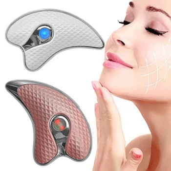 

Electric Face Massager Microcurrent Vibration Massage Board Electric Scraping Lifting Scraper Guasha Facial Scraping Massage