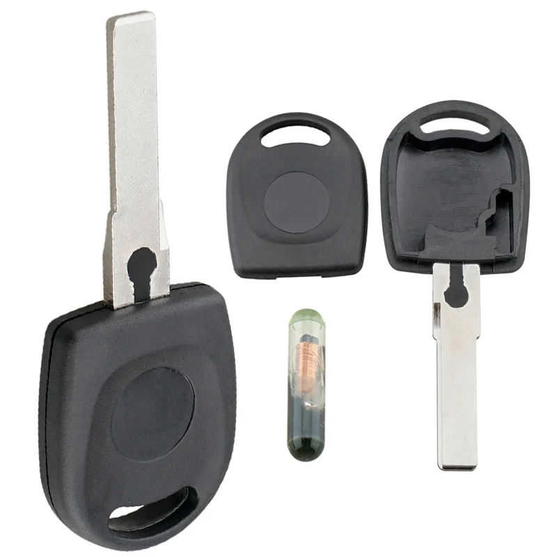 Remote Car Key Shell Transponder Key Case with ID48 Chip Fit for VW Polo Golf / SEAT Ibiza Leon / SKODA Octavia