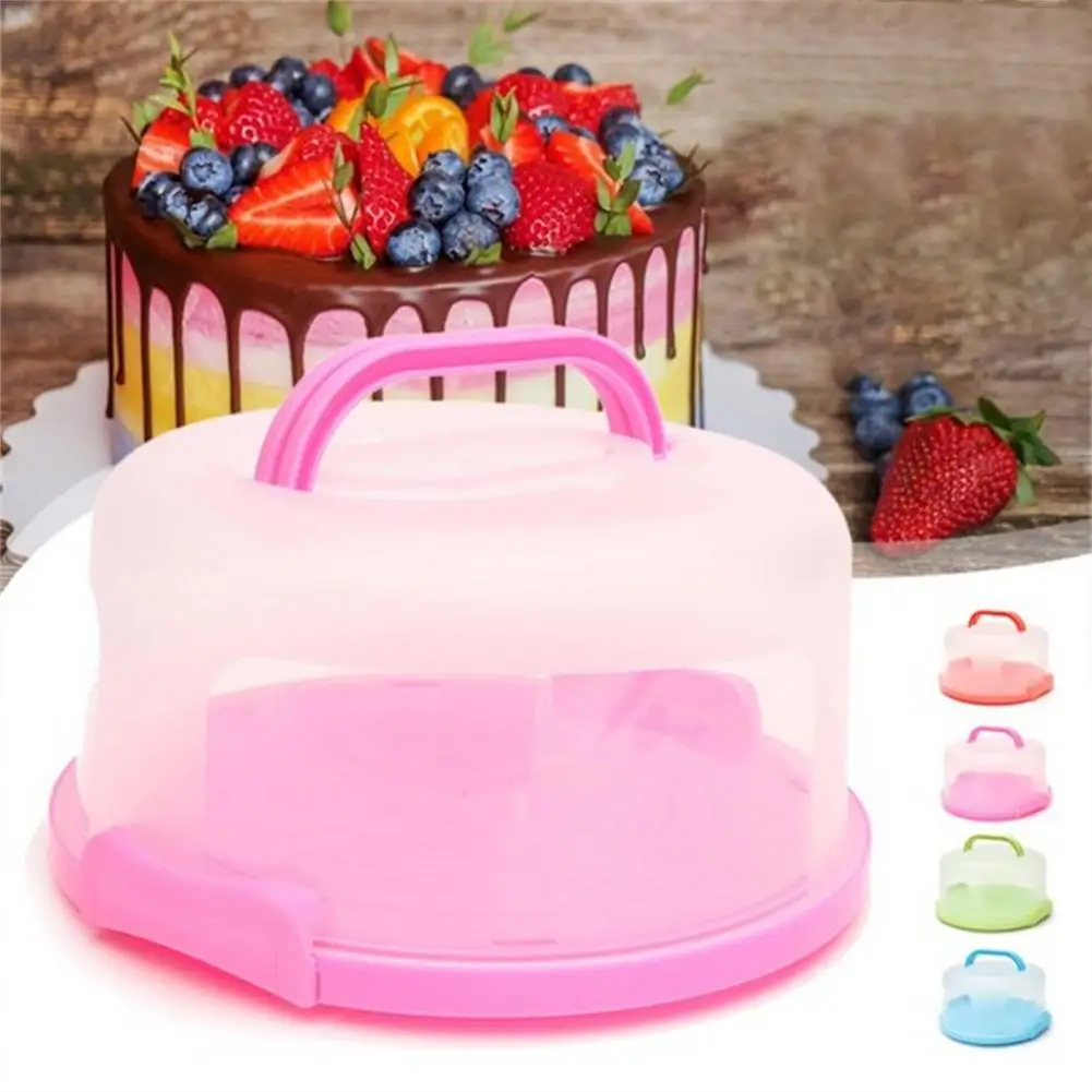

Fresh-keeping Portable Cake Box Dust Proof PP Handheld Cupcake Carrier for Packing