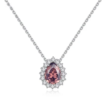 

New Fashion S925 Silver Diamond Beryl Ladies Clavicle Chain
