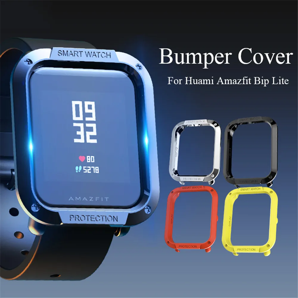 Защитный чехол для корпуса ПК для Huami Amazfit Bip Lite Smart протектор для часов ударопрочный цветной пыленепроницаемый корпус для часов