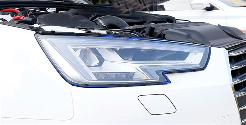 Колпаки для фар с мембраной для AUDI 2009 2010 с прозрачной пленкой для автомобильного стайлинга, модифицированные