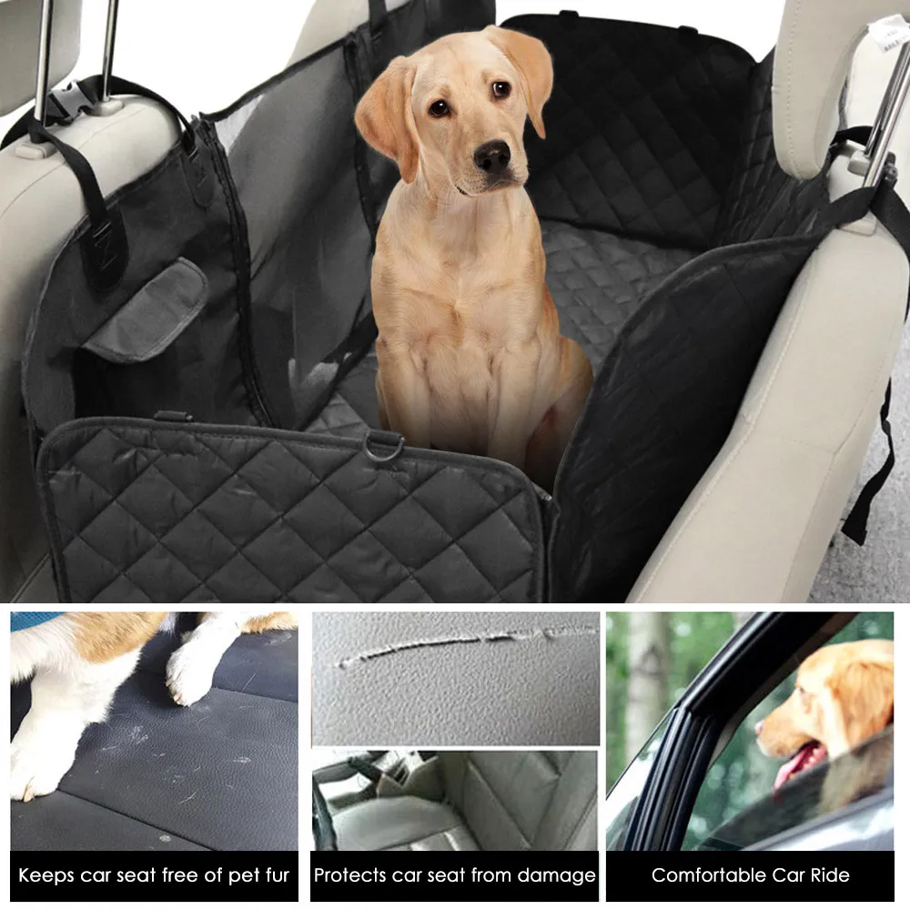 

Pet Car Seat Cover for Pets Dog Seat Cover Car Hammock with Mesh Window Pet Backseat Protector Mat Pet Seat Cover Dod Hammock