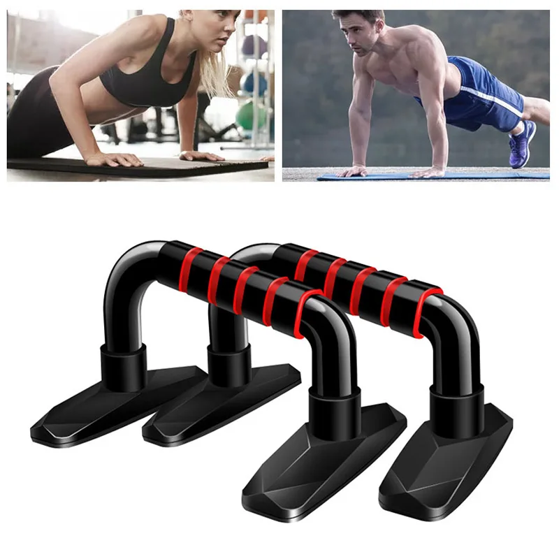 Push Up Bars Exercise Stands Gym Home Grip Sponge Hand 1 Pair Set Training Kit 