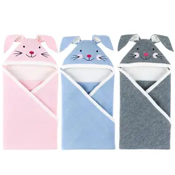 

Newborn Baby Knitted Sleeping Bags Infant Cute Warm Swaddle Wrap Blanket Sleep Sacks Stroller Blanket