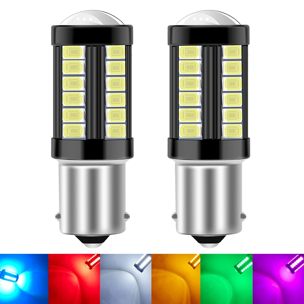

2X 1156 BA15S P21W BAYU15S PY21W T20 7443 W21/5W P21/5W BAY15D 1157 3157 P27/7W Reverse Brake Lights LED Signal Lamp Car Lights