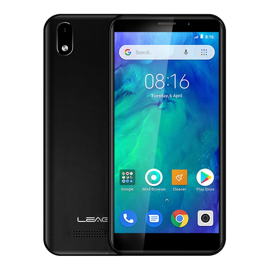 LEAGOO Z10 Android мобильный телефон 5," 18:9 полный экран 1 Гб ОЗУ 8 Гб ПЗУ MT6580 четырехъядерный 2000 мАч 5 Мп камера Две sim-карты 3G Sma - Цвет: black
