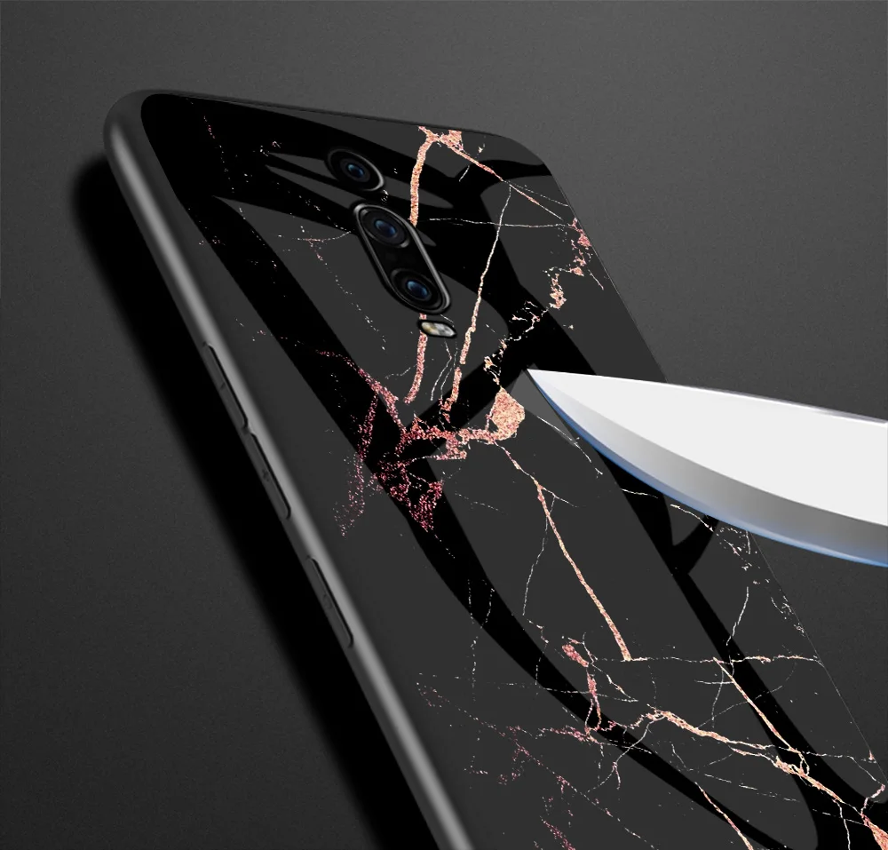 Для Xiaomi Mi 9T Pro Чехол мраморный глянцевый закаленное стекло Мягкий Силиконовый противоударный жесткий чехол для телефона для Xiaomi Mi 9TPro чехол 6,39"