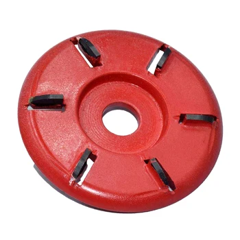 

90mm Diameter 16mm Bore Six Teeth Woodworking Turbo Tea Tray Digging Wood Carving Disc Tool Milling Cutter For Angle Grinders