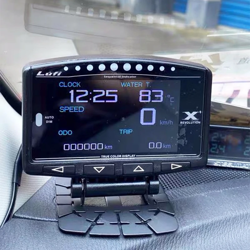 Цифровой турбо усилитель масла LUFI X1 OBD2 измеритель температуры и уровня топлива