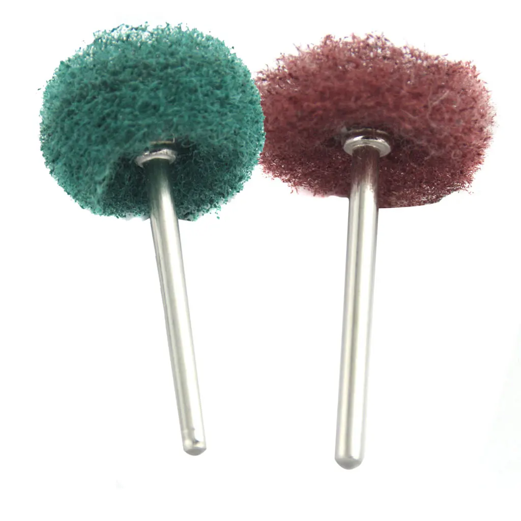20pcs Fiber Polishing Wheel Abrasive Buffing Pad Tool Brushes