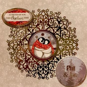 

KLJUYP Circle background Metal Cutting Dies Scrapbook Paper Craft Decoration dies scrapbooking