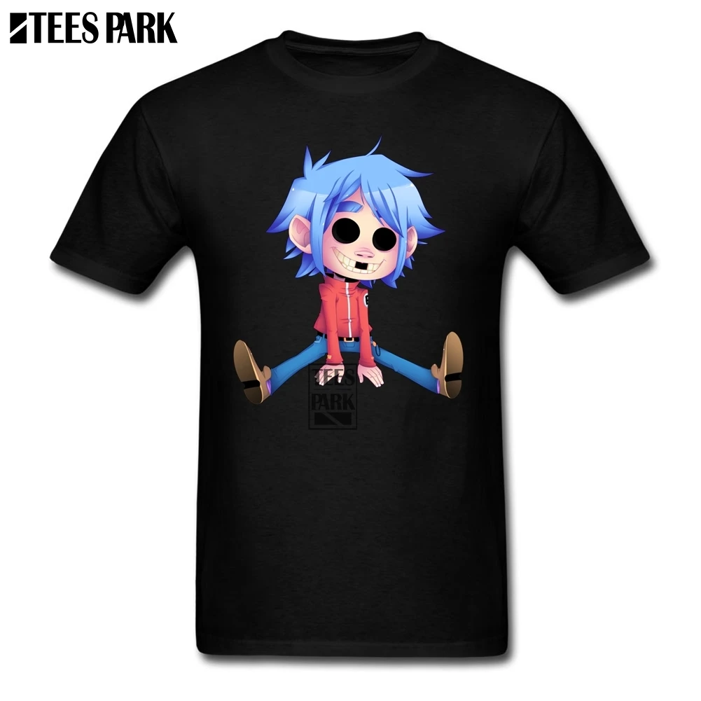 Gorillaz 2 D Stuart Pot милые дизайнерские футболки мужская одежда с круглым вырезом и