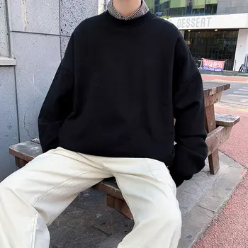 

autumn and winter sweater men's tide brand Korean version of the loose personality trend round neck autumn and winter long 2854