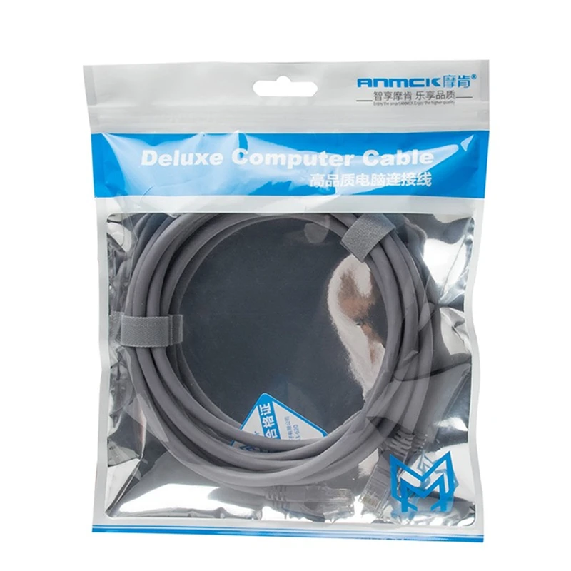 Сетевой кабель Anmck Ethernet Cat6 Lan RJ45 UTP CAT 6 RJ 45 сетевой 10 м/20 м/30 м/50 м коммутационный шнур