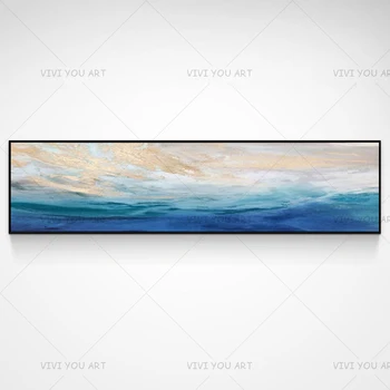 

100% Hand Painted Modern Golden Liquid Painting Handmade Oil Painting Canvas Wall Red Oil Paintings For Living Room Decoration
