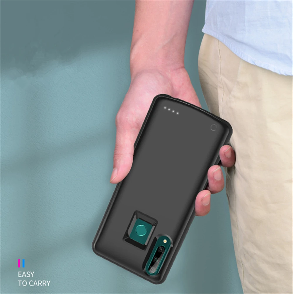 Силиконовые чехлы для зарядного устройства NTSPACE 6500 мАч Huawei Y9 Prime 2019 чехол батареи