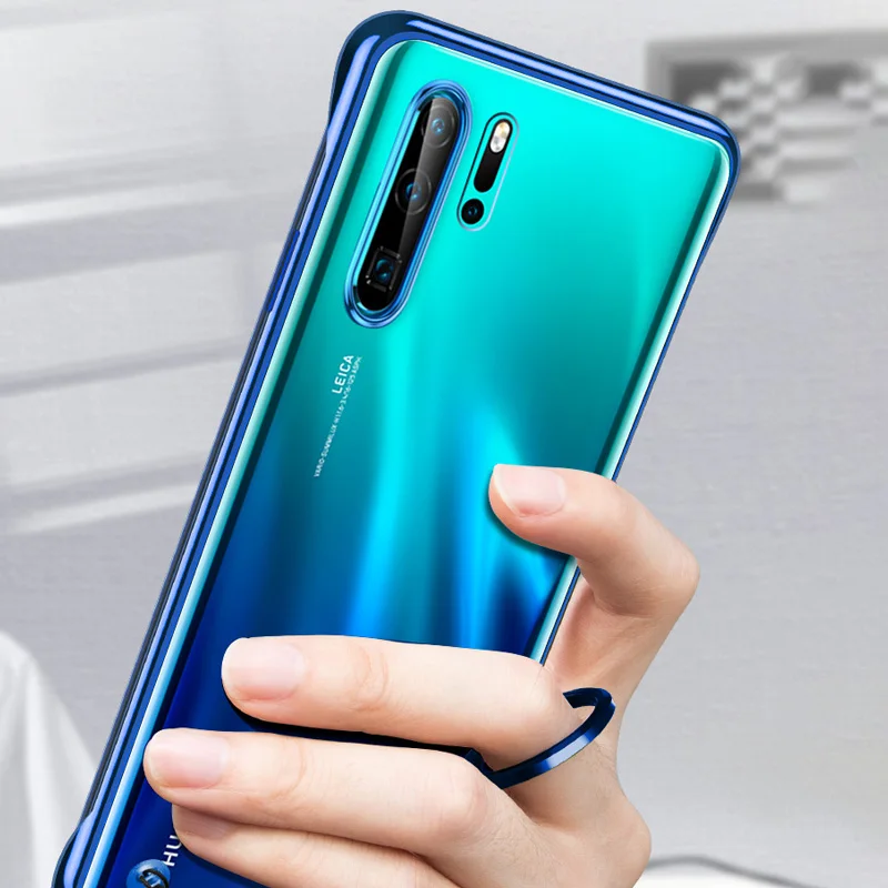 Для huawei P30 P20 Pro mate 20 Pro Honor 20 Pro 9X mate 20 Pro прозрачный Бескаркасный чехол с кольцом против падения Nova 5 5i Твердый Чехол