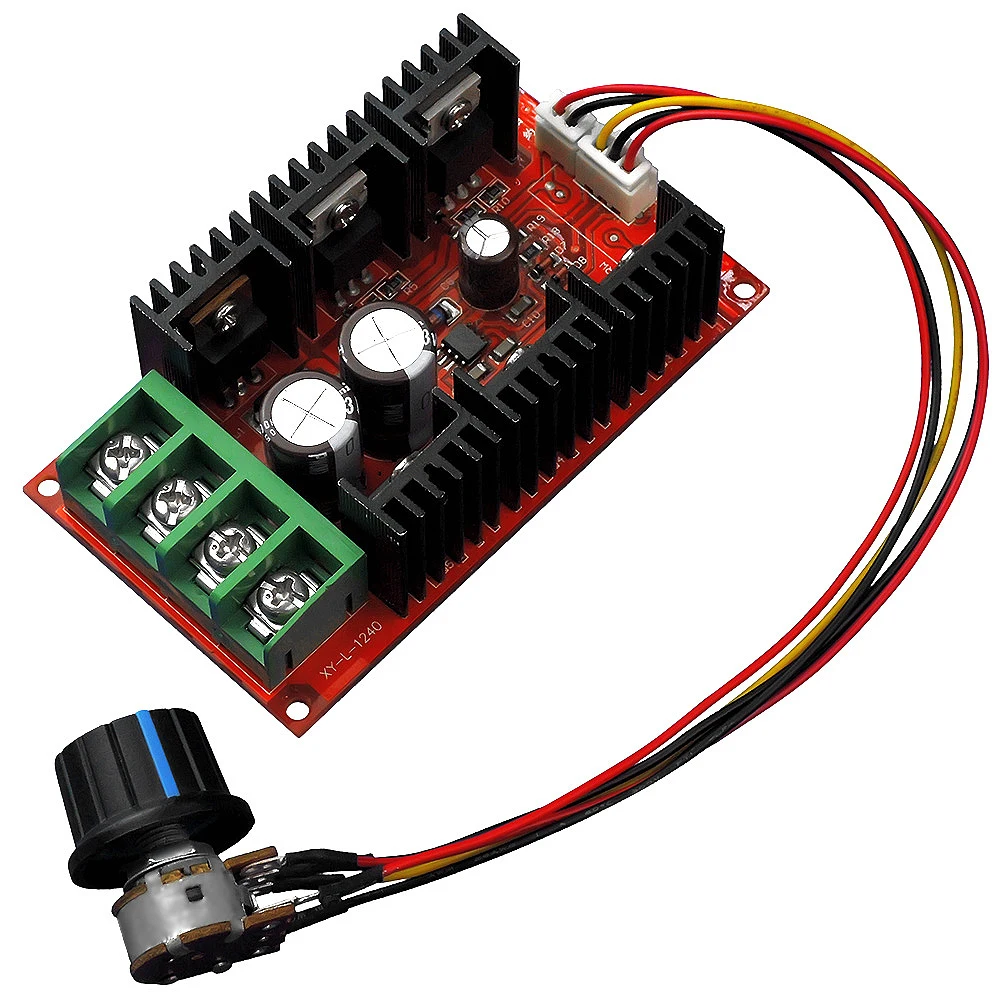

DC Motor Speed Controller Regulator 12V 24V 48V DC Motor Speed Control PWM 9-50V 40A 2000W MAX HHO RC Controller