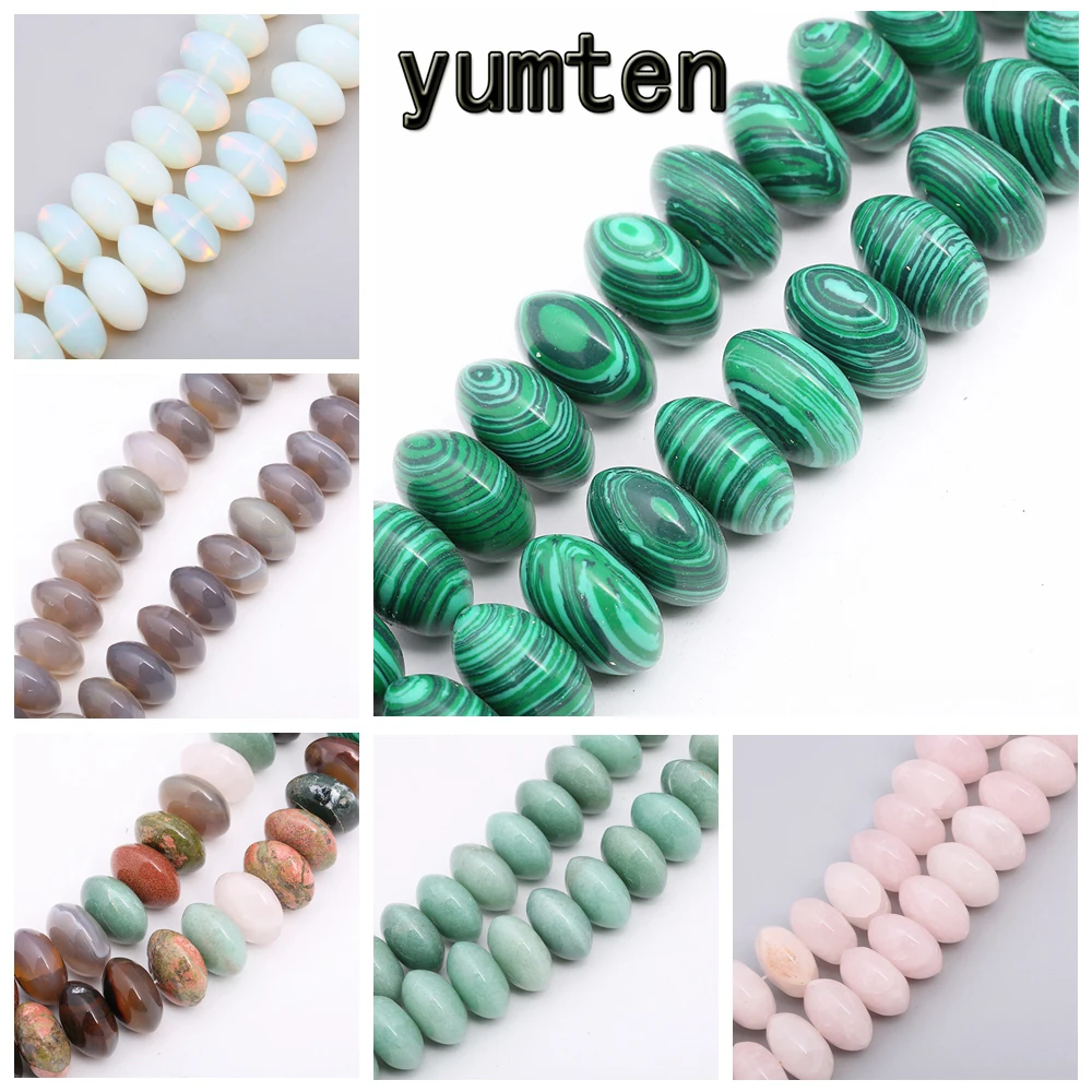 

Round Malachite Beads 6mm*12mm Gemstone Bead Lot Tbsidian Aventurine Turquoise Black Agate Hand Made Bracelets Necklaces