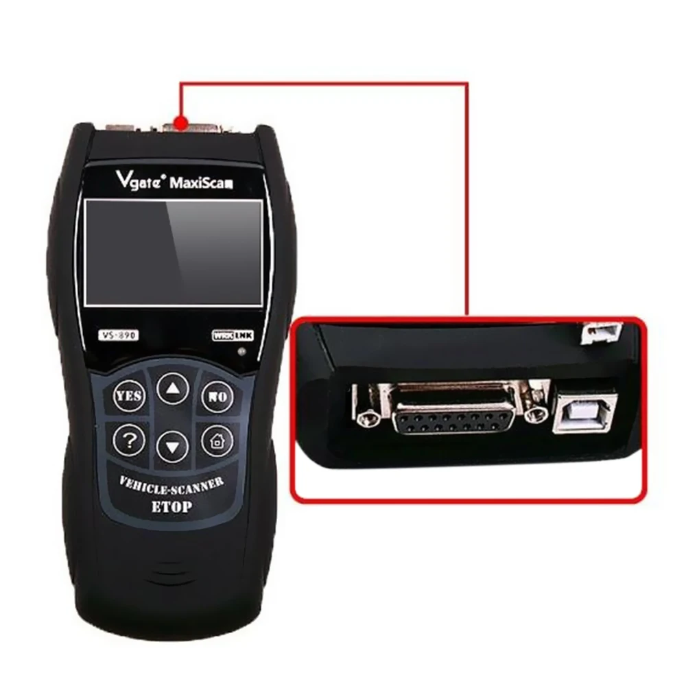 Vgate VS890 OBD2 OBDII Автомобильный ключ программатор диагностический инструмент автоматический сканер для всех автомобилей