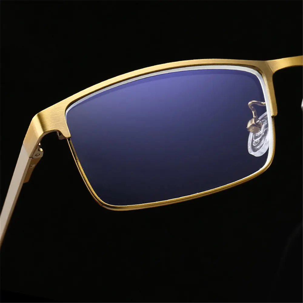 Seemfly анти синий свет мужские и женские очки для чтения в металлической оправе Анти-усталость Синие лучи пресбиопические очки модные ретро очки