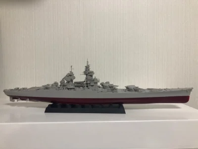 Французский линкор ришелье 1946 Военная Модель Коллекция 1: 700 Масштаб