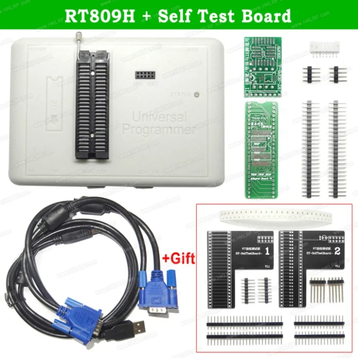 RT809H Test Board Новейшее программное обеспечение RT809H+ 51/31/21/12 адаптеры для сим-карт памяти на носителе EMMC-Nand FLASH очень быстро Универсальный USB программист - Цвет: RT809H Test Board