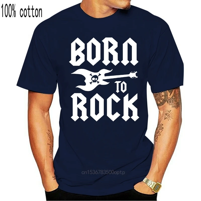 Baby T-Shirt Short Sleeve Shirt Born To Rock Hardrock Heavy Metal Boys Girls For Youth Middle-Age Old Age Tee | Женская одежда