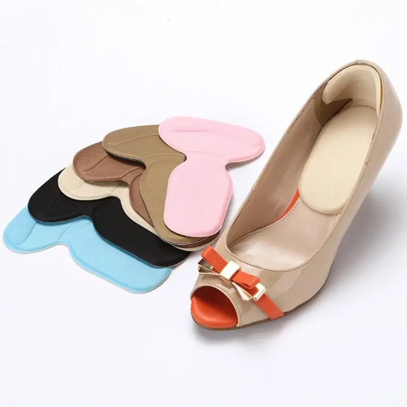 

5 pair Orthopedic Insole T-Shape Silicone Non Slip Cushion Foot Heel Protector Liner Shoe Insole Pads