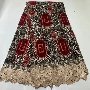 

2019 Latest French Nigerian Laces Fabrics High Quality Tulle African Laces Fabrics Wedding African French Tulle Laces 2l3084-49