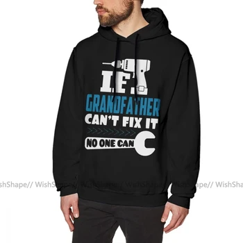 

Grandfather Hoodie Perfect For GRANDFATHER Hoodies Cotton Warm Pullover Hoodie Oversized Loose Black Male Stylish Long Hoodies