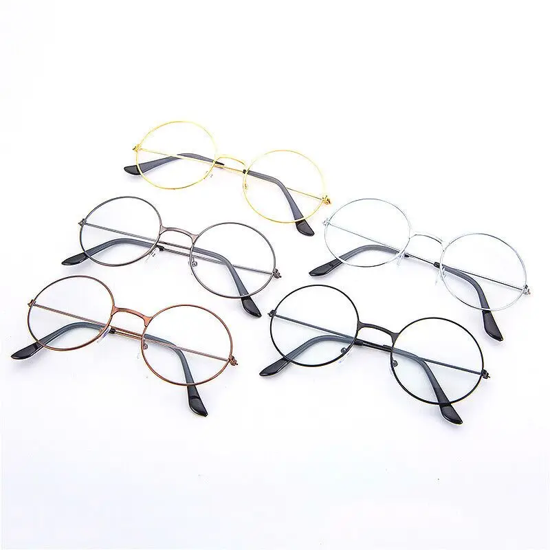 

YGL36 Retro circular spectacle frames for men and women with flat lens sunglasses