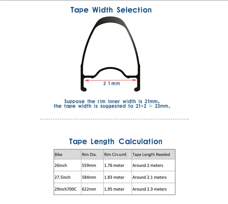 Ultra Light Tubeless Rim Tape Non-porous Tensilized Strapping for Bicycle Rim Seal 9.14m 23/25/27/29/32/34mm Width Options