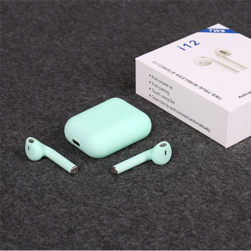

Hot Sale i12 tws Bluetooth Earphones Touch Control Headphones Wireless headsets True Stereo Earbuds for airdots Ear Aid