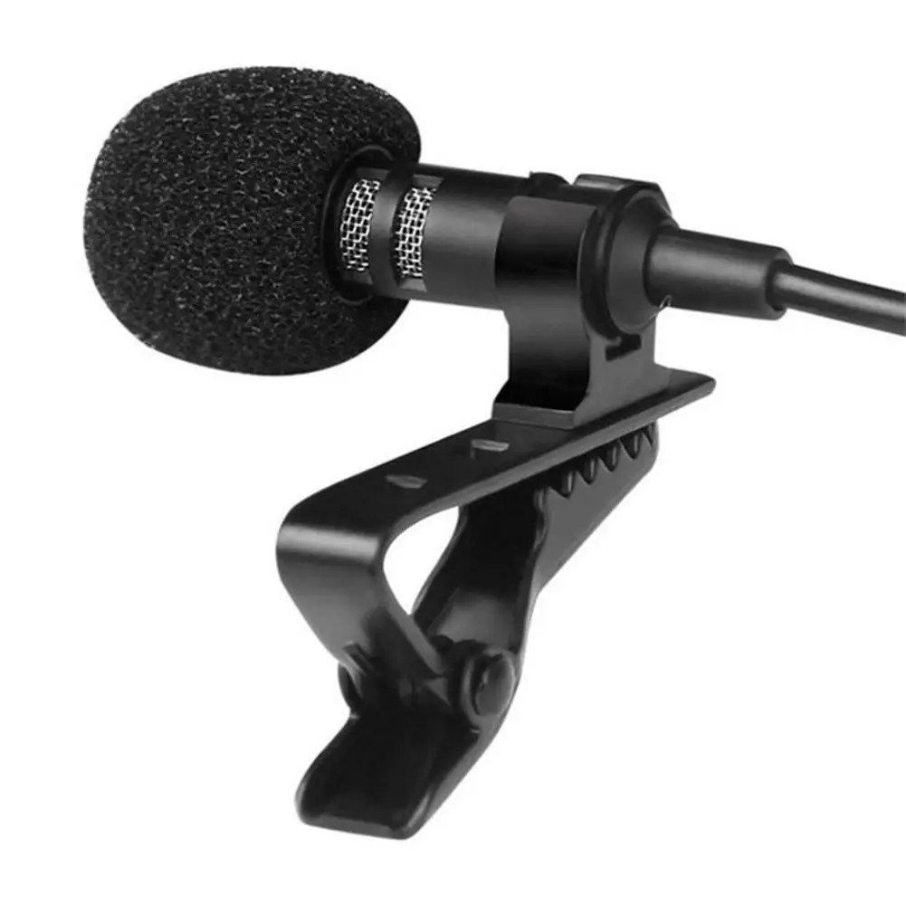 

3.5mm Jack Microphone Tie Clip-on Lapel Mikrofon Microfono Mic for Mobile Phone