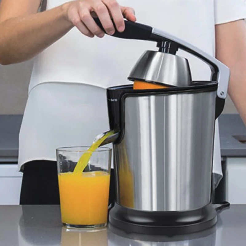 Stainless Steel Orange Lemon Electric Juicer 160W Fruit Squeeze Fresh Juice Household Eu Plug Stainless Steel Orange Lemon Electric Juicer 160W Fruit Squeeze Fresh Juice Household Eu Plug