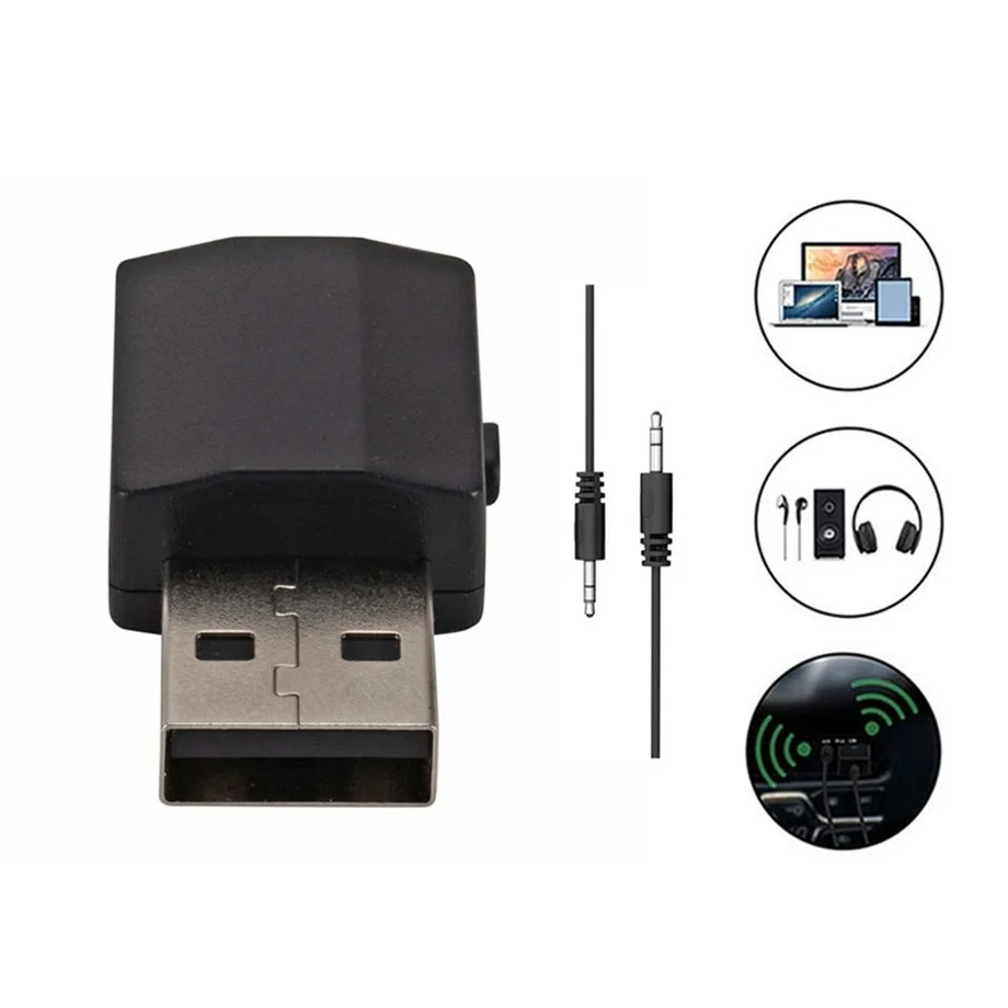 รูปสินค้า อะแดปเตอร์บลูทูธสเตอริโอ Mini 3.5มม. สำหรับรถและอุปกรณ์อิเล็กทรอนิกส์