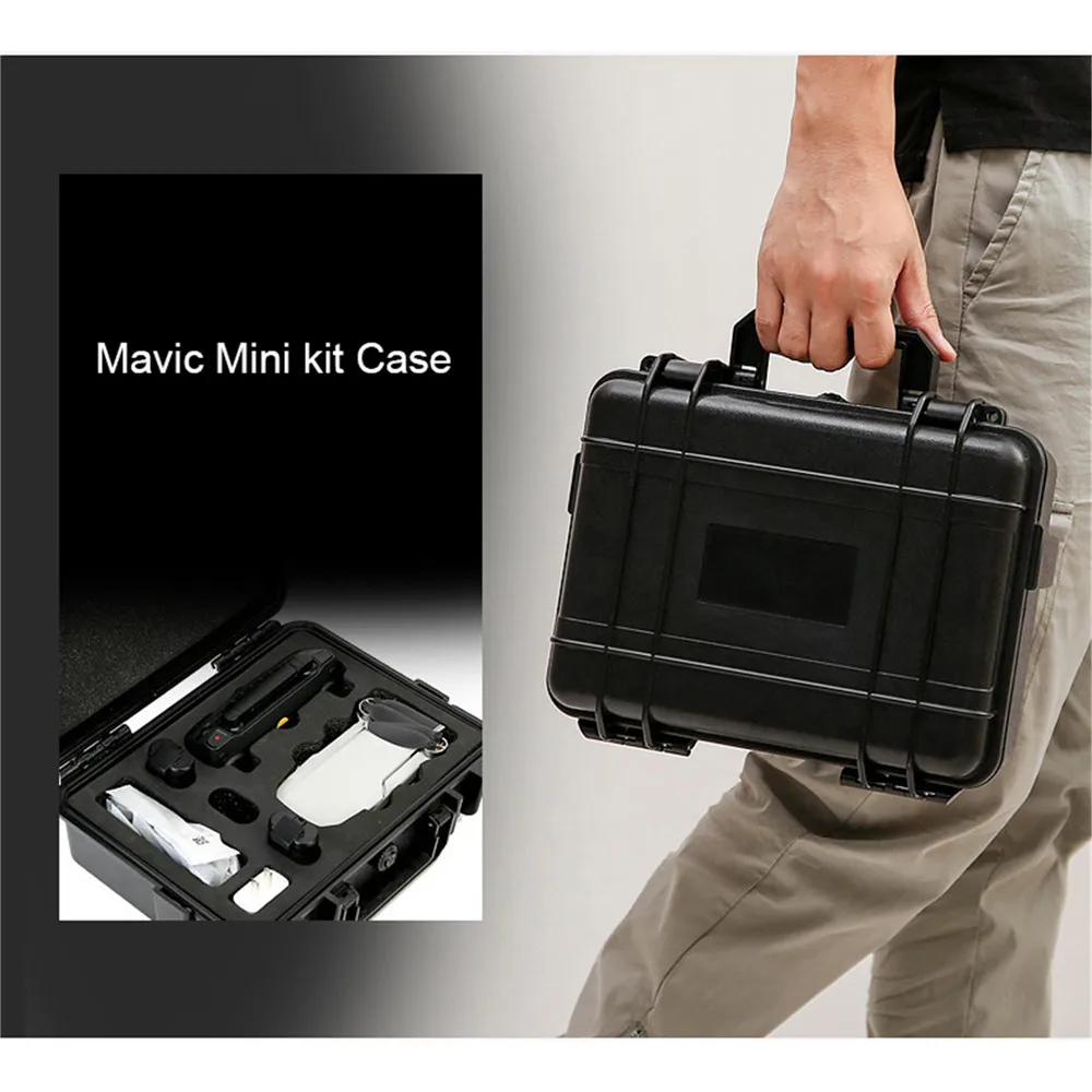 Promo QLL Hard ABS Waterproof Protective Case Box for DJI Mavic Mini Drone Shockproof Travel Storage Hard Case Equipment Box 