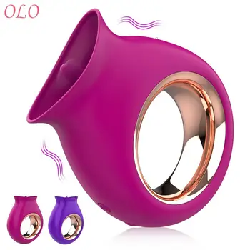 Tongue Licking Vibrator Soft Female Masturbator Sex Toys for Women G Spot Clitoral Stimulator Rechargeable Nipple Stimulation 1