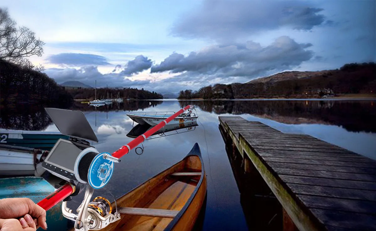 WF06 15 м видео эхолот подводный лед видео эхолот рыболовная камера 6 шт. инфракрасный светодиодный монитор камера комплект подарок на день