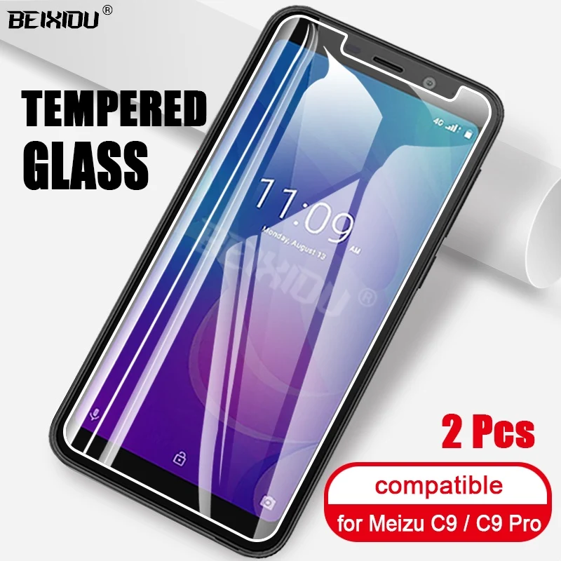 2 шт Полное закаленное стекло для Meizu C9/C9 Pro защита экрана 2.5D 9h профессиональная