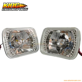 

Fit For Crystal Diamond Cut H6054 7X6 H4 Bulbs Sealed Beam LED Headlights Headlamp USA Domestic Free Shipping Hot Selling