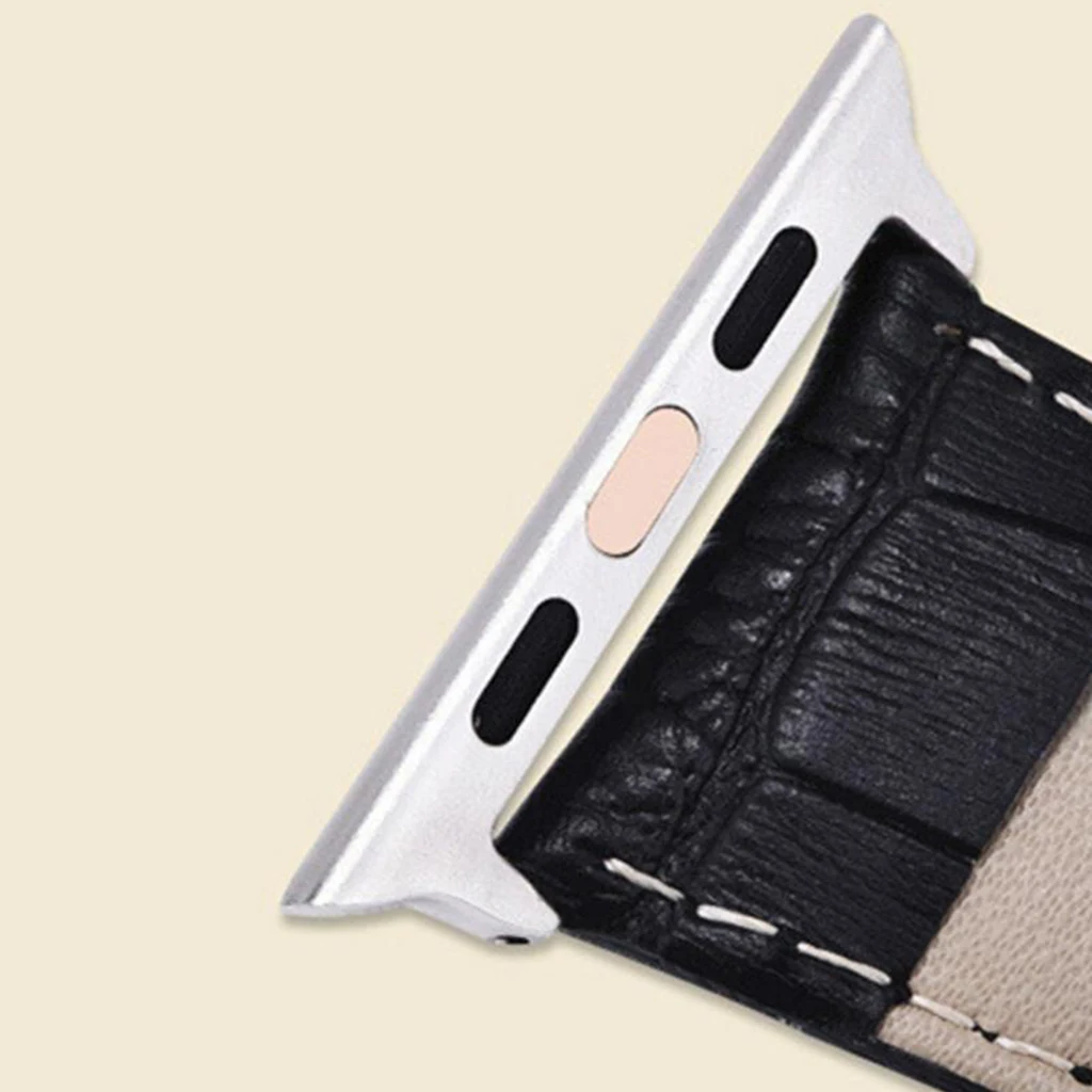 Stainless Steel Adapters/Lugs/Clasps, Watch Replaceable Metal Connectors for Apple Watch Series 4 (44mm) 2019 New High Quality