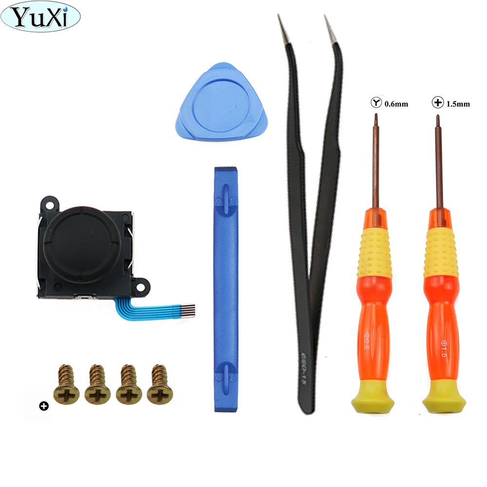 Yuxi 3D Analog Joy-Con Joystick Thumb Sticks Sostituzione Del Sensore Per Nintend Switch Kit Di Riparazione Controller Joycon Sinistro/Destro