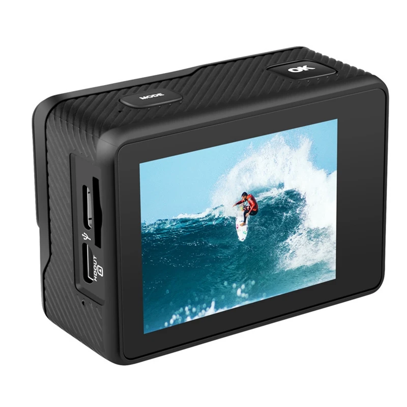 Hot F38 EIS Anti-Shake Action Camera 4K 60Fps WiFi 2.0 Inch IPS Screen Underwater Waterproof Cam Vedio