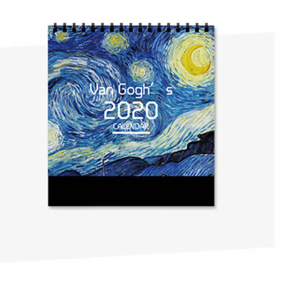 Календарь Ретро Ван Гог иллюстрации/лист/стол календарь Органайзер расписание планировщик тетрадь офисные школьные принадлежности - Цвет: style2