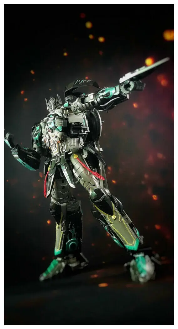 Трансформационные уникальные игрушки UT R-02B OP Challenger OptimuPrime Black inlock